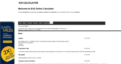Desktop Screenshot of eve-calculator.com